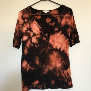 Black Tie Dye Top